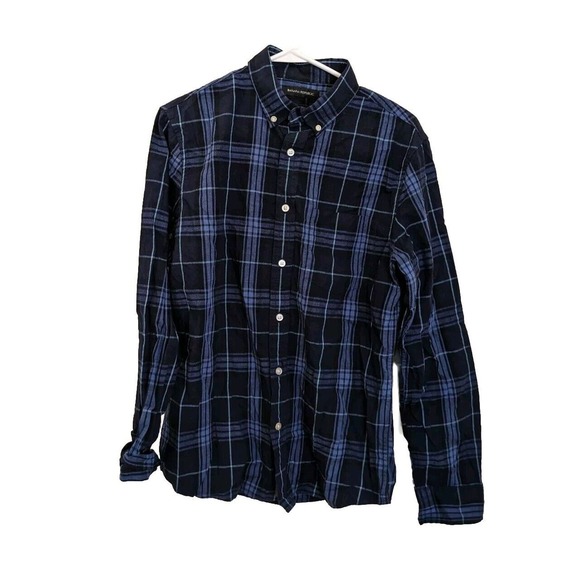 Banana Republic Other - Banana Republic NEW Men's Button-up Shirt Blue Plaid Size S Long Sleeve Slim